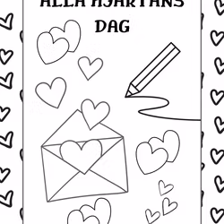 Alla Hjärtans Dag Kort att Skriva Ut Hemma - Perfekt för Barnens Kreativitet!