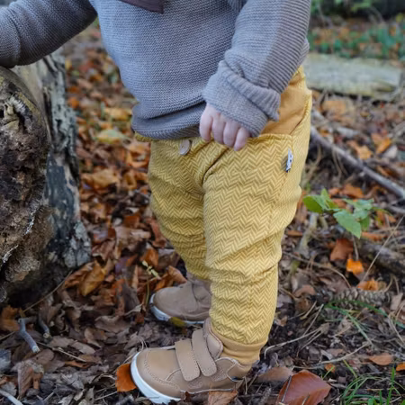 Baby Byxor fiskbensmönstrat jacquardtyg rosa 50-104cl babykläder