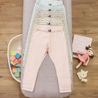Baby Barn Leggings Byxor Rosa med regnbågar 50-104cl