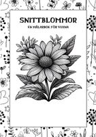 Målarbok för Vuxna - Snittblommor 20 sidor