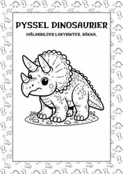 Dinosaurier -25 Sidor av Spännande Pyssel för Barn!