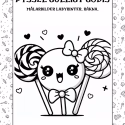 Gulliga Godisar Pysselkit 25 sidor- Perfekt för Söta Äventyr!