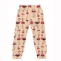 Barnkläder Tunna mjukisbyxor - Flamingo 1-8år miljövänliga barnkläder