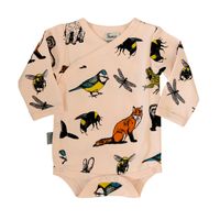 Body omlott för baby - Kanin och vänner - 3-12mån Fauna kids ekologisk bomull