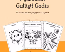 Gulliga Godisar Pysselkit 25 sidor- Perfekt för Söta Äventyr!