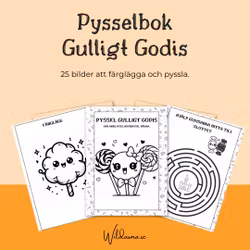 Gulliga Godisar Pysselkit 25 sidor- Perfekt för Söta Äventyr!