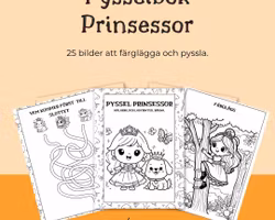Pyssel Prinsessor - 30 sidor att skriva ut hemma
