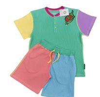 Sommar-set T-shirt + shorts för barn - Neon 90´s - 1-8år