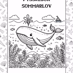 Sommarlov - pysselbok för barn - 30 sidor att skriva ut hemma