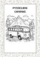 Camping pysselbok för barn - 30 sidor att skriva ut hemma