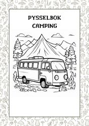 Camping pysselbok för barn - 30 sidor att skriva ut hemma