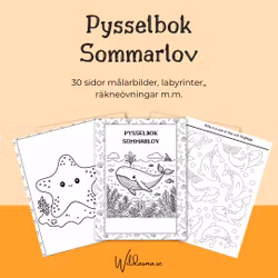 Sommarlov - pysselbok för barn - 30 sidor att skriva ut hemma
