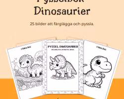 Dinosaurier -25 Sidor av Spännande Pyssel för Barn!