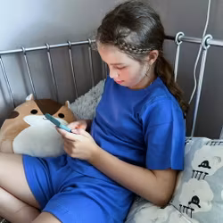 Sommarpyjamas för barn shorts+T-shirt  Blå  80-130cl