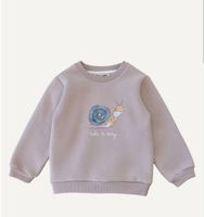 Sweatshirt tröja för barn - Snigel 1-24mån ekologisk bomull