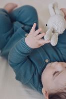 Stickad Jumpsuit till baby - Blå 1-24mån