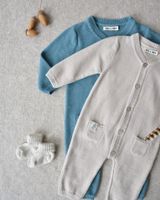 Stickad Jumpsuit till baby - Beige 1-24mån