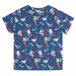 T-shirt tröja för barn kortärmad sjöfolk - 2-8år ekologisk bomull Piccalilly