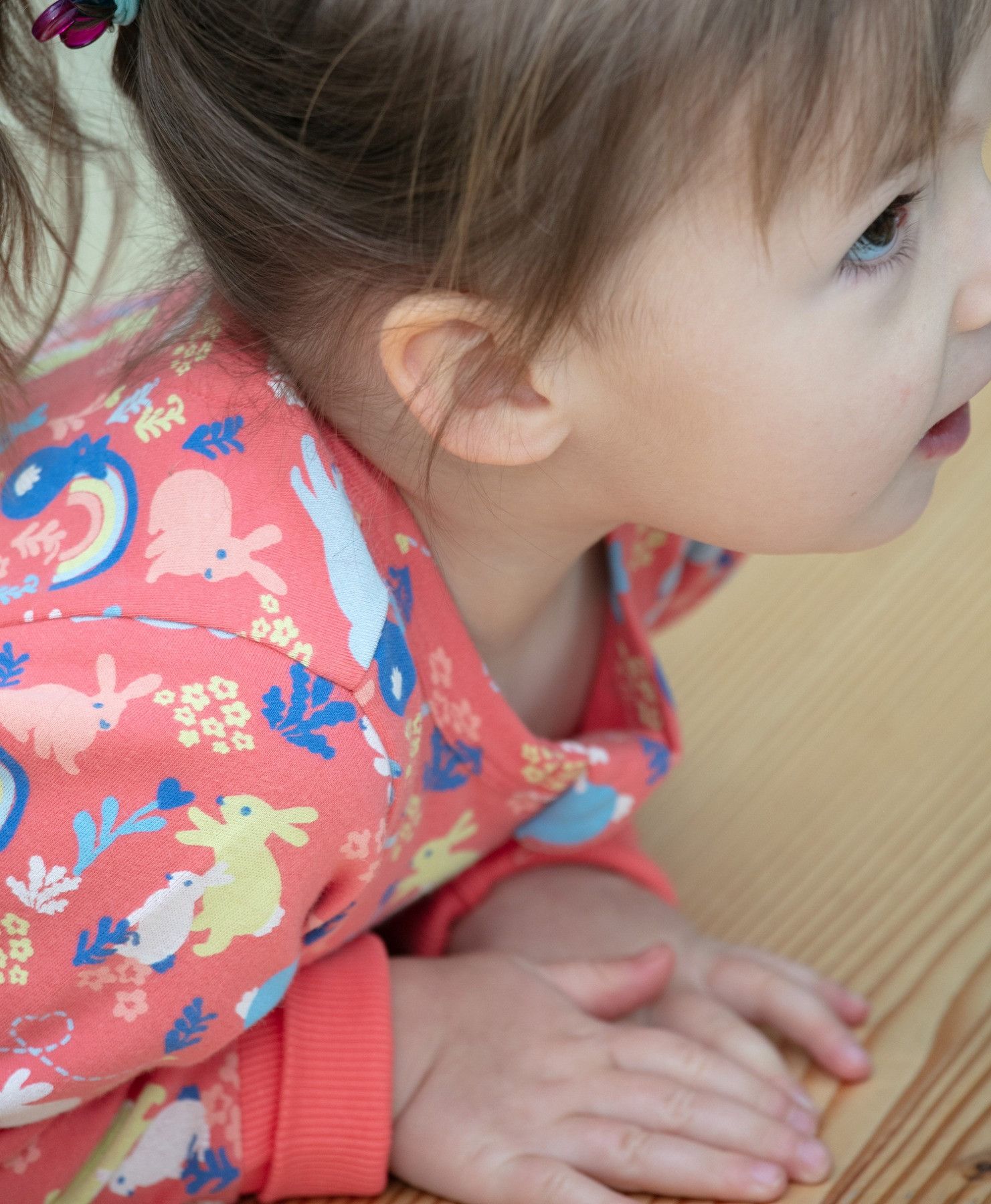 Babykläder Onepiece hoppande kaniner - Nyfödd - 6år eko bomull