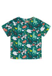Barnkläder T-shirt tröja kortärmad bondgårdsdjur - 12mån - 8år Eko bomull Piccalilly