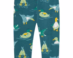Leggings byxor för barn, simmande ankor - 6mån-8år eko bomull Piccalilly