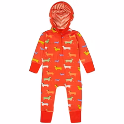 Onepiece för Baby barn med Huva – Hund 6mån - 4år Piccalilly