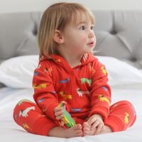Onepiece för Baby barn med Huva – Hund 6mån - 4år Piccalilly