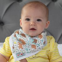 2-i-1 Vändbar Dregglis och Rapduk för baby - Babybjörnar och Bin