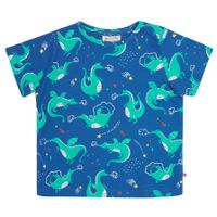 T-shirt tröja för barn kortärmad blå – Magisk drake 2-8år Piccalilly