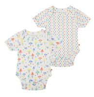 2-pack Kortärmade Baby bodys - Flugsvamp nyfödd-12mån