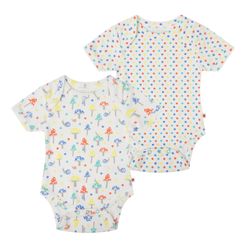 2-pack Kortärmade Baby bodys - Flugsvamp nyfödd-12mån