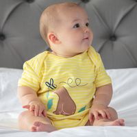 2-pack Kortärmade Baby bodys – Björnar och Randigt nyfödd-12mån