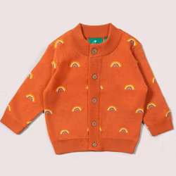 Underbar kofta cardigan för barn- regnbågs mönster - 12mån - 6år