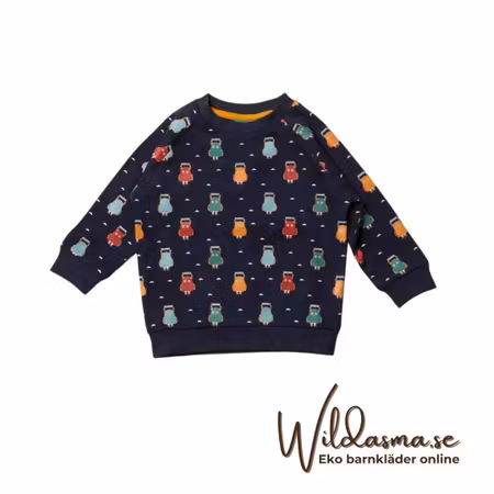 Härlig Sweatshirt tröja för baby/barn - Monster 9mån-6år Little Green Radicals