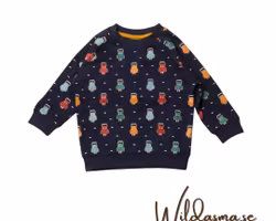 Härlig Sweatshirt tröja för baby/barn - Monster 9mån-6år Little Green Radicals