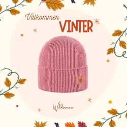 Vinter Mössa merinoull blandning Dusty pink -Barn/ vuxen 12mån - vuxen