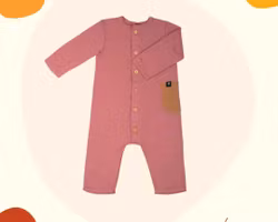 Jumpsuite underställ i merinoull baby Rosa -62-92cl