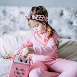 Myskläder barn vuxna - Våfflad eko bomull - Rosa Ballerina -3år-Medium