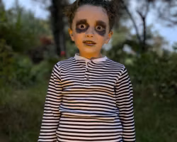 Myskläder Tröja + byxor våfflad eko bomull barn/vuxen svart/vit 1år-Large