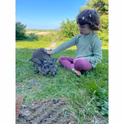 Myskläder Tröja + byxor våfflad eko bomull Salvia grön barn/vuxen 1år - Large