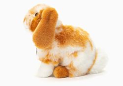 Mjukisdjur Gosedjur Kanin Dvärgvädur ljusbrun/vit 20cm Teddy Hermann