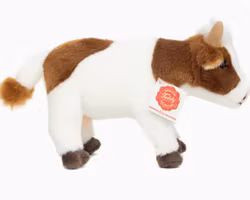 Mjukisdjur Gosedjur Ko Brunvit Stående 23 Cm Teddy Hermann