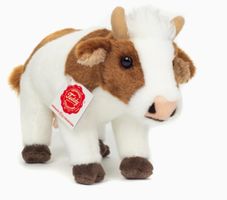 Mjukisdjur Gosedjur Ko Brunvit Stående 23 Cm Teddy Hermann