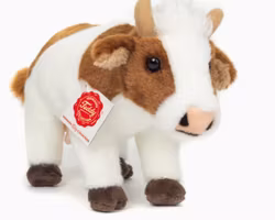 Mjukisdjur Gosedjur Ko Brunvit Stående 23 Cm Teddy Hermann