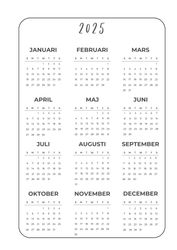 Skriv ut själv -Planner Veckokalender A4 / A5