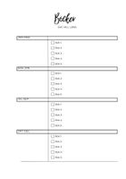 Skriv ut själv -Planner Veckokalender A4 / A5
