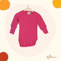 Body för baby långärmad Cerise 50-70cl