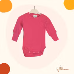 Body för baby långärmad Cerise 50-70cl