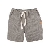 Brun/vit-randiga linne shorts kortbyxor för barn -  86-128cl
