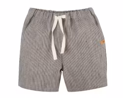 Brun/vit-randiga linne shorts kortbyxor för barn -  86-128cl